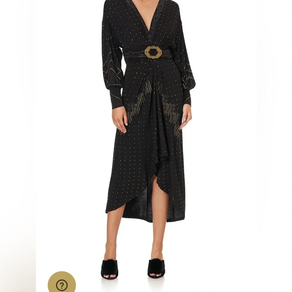 CAMILLA “Dripping in Deco” Belted Jersey Dress – XXL - Picture 1 of 17